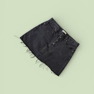Madewell Black Denim skirt